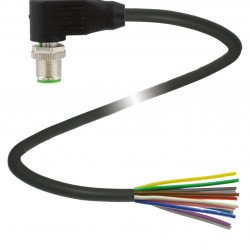 Cable connector, shielded V112S-W-BK5M-PUR-ABG Cable connector, shielded V112S-W-BK5M-PUR-ABG