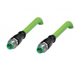 Connection cable, Ethernet V31S-GM-GN0,3M-PUR-E2S-V31-GM Connection cable, Ethernet V31S-GM-GN0,3M-PUR-E2S-V31-GM