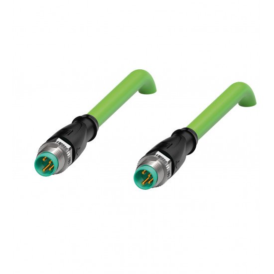 Connection cable, Ethernet V31S-GM-GN0,3M-PUR-E2S-V31-GM Connection cable, Ethernet V31S-GM-GN0,3M-PUR-E2S-V31-GM