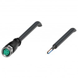 Cable socket, shielded V31-GM-BK10M-PUR-U/ABG Cable socket, shielded V31-GM-BK10M-PUR-U/ABG