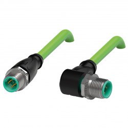 Connection cable, Ethernet V1SD-G-GN1M-PUR-E2S-V1D-W Connection cable, Ethernet V1SD-G-GN1M-PUR-E2S-V1D-W