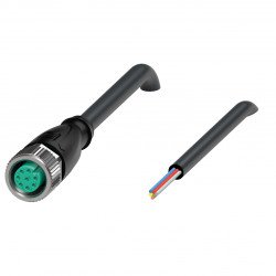 Female cordset V19-G-BK1M-PVC-U-YSTE2