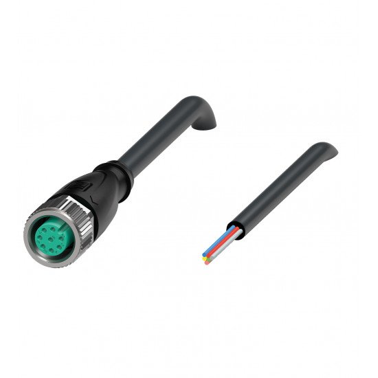 Female cordset V19-G-BK1M-PVC-U-YSTE2 Female cordset V19-G-BK1M-PVC-U-YSTE2