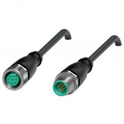 Connection cable V19-G-BK0,3M-PUR-U-V15-G-Y7016 Connection cable V19-G-BK0,3M-PUR-U-V15-G-Y7016