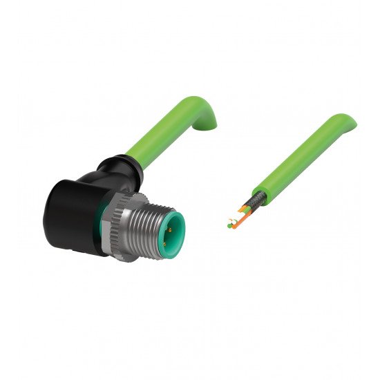 Cable connector, Ethernet V1SD-W-GN5M-PUR-E2S