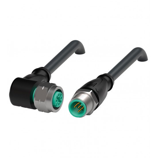 Connection cable V15-WV4A-BK1,5M-PUR-U-V15-GV4A Connection cable V15-WV4A-BK1,5M-PUR-U-V15-GV4A