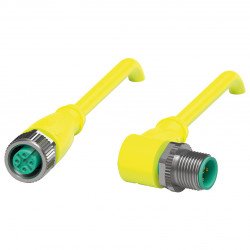 Connection cable V15-G-S-YE25M-PUR-A1-V15-W
