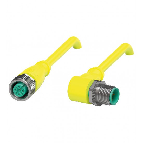 Connection cable V15-G-S-YE25M-PUR-A1-V15-W