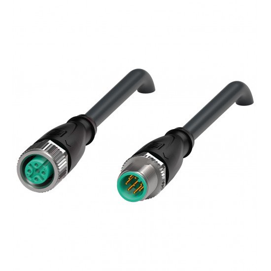 Connection cable V1-G-BK0,15M-PUR-U-V19-G-Y6032