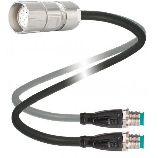 Y connection cable V23-G-T-0,3M-PUR-TP-V19/V19-G Y connection cable V23-G-T-0,3M-PUR-TP-V19/V19-G