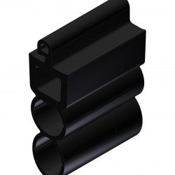 Rubber profile for safety edges GP12/14-38-00