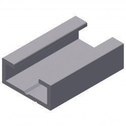 Extruded aluminum profile ALU-C-20x9