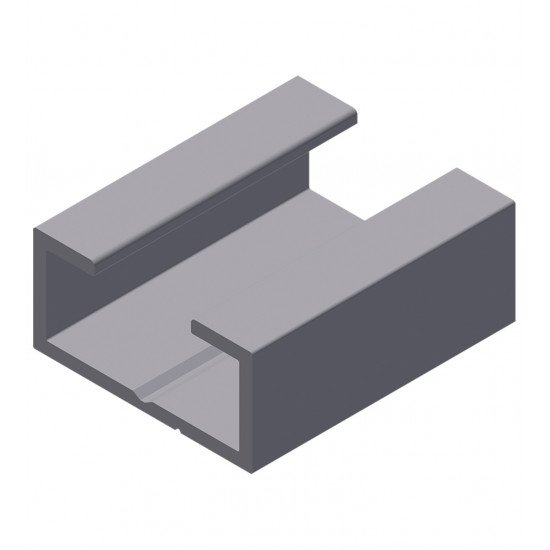 Extruded aluminum profile ALU-C-25x12
