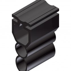 Rubber profile for safety edges GP12/20-40-01