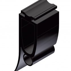 Rubber profile for safety edges GP12/25-75