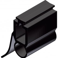 Rubber profile for safety edges GP12/145-295