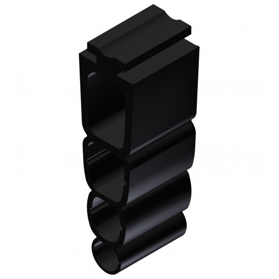 Rubber profile for safety edges GP12/25-80