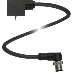 Valve Connector Cordset VMBI-2+P/Z2-0,3M-PVC-V1-W