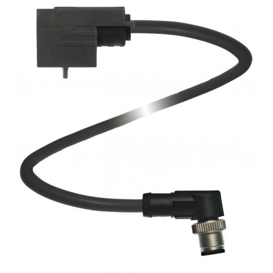 Valve Connector Cordset VMBI-2+P/Z2-0,3M-PVC-V1-W-Y