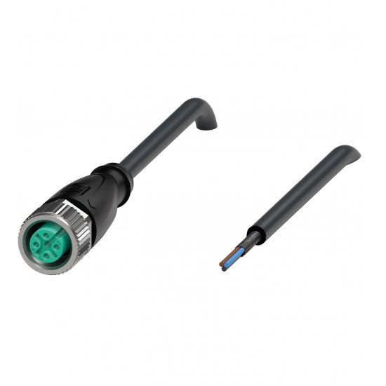 Cable socket, shielded V11-G-BK15M-PUR-U/ABG