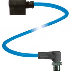 Valve Connector Cordset VMA-2+P-N-BU0,6M-PVC-V1-WV4A-Y