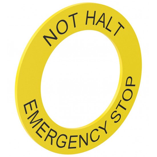 Emergency Stop Label CFP.ZEB.V2.SP
