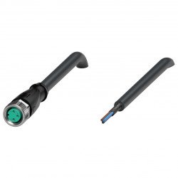 Cable socket, shielded V3-GM-BK5M-PUR-U/ABG Cable socket, shielded V3-GM-BK5M-PUR-U/ABG