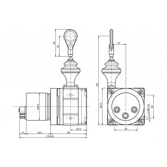 Cable pull rotary encoder ECA21IL-02A1A-B17BP:NN