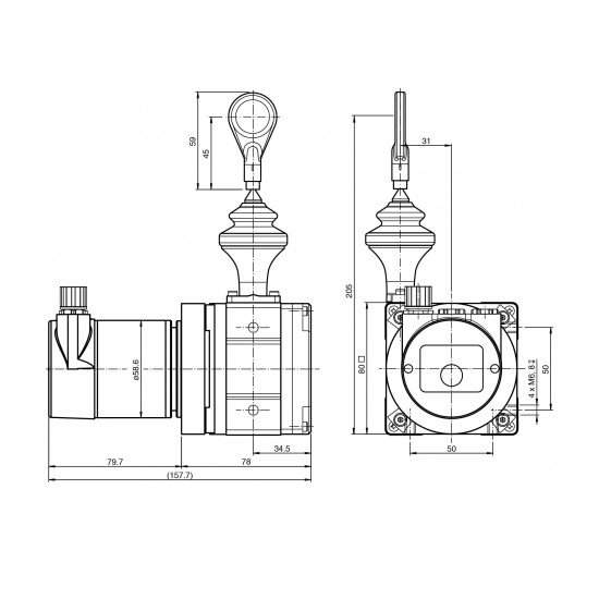 Cable pull rotary encoder ECA21IL-02A1A-B16AN:OE1212