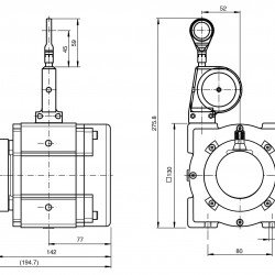 Cable pull rotary encoder ECA30PL-05A4A-B16BD:NN