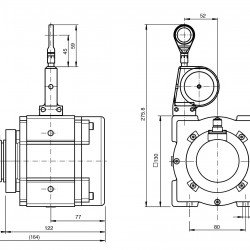 Cable pull rotary encoder ECI30PL-05A4A-UD1BE:02